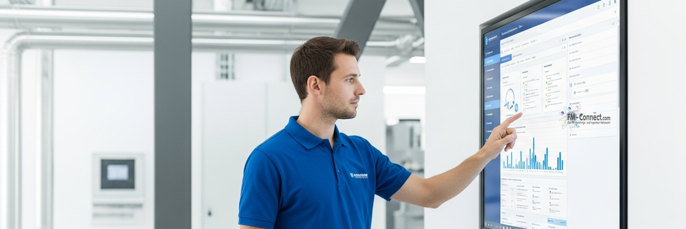 Cookie-Hinweis Banner auf Website zur Datennutzung, Einwilligung und Datenschutzeinstellungen im Facility Management